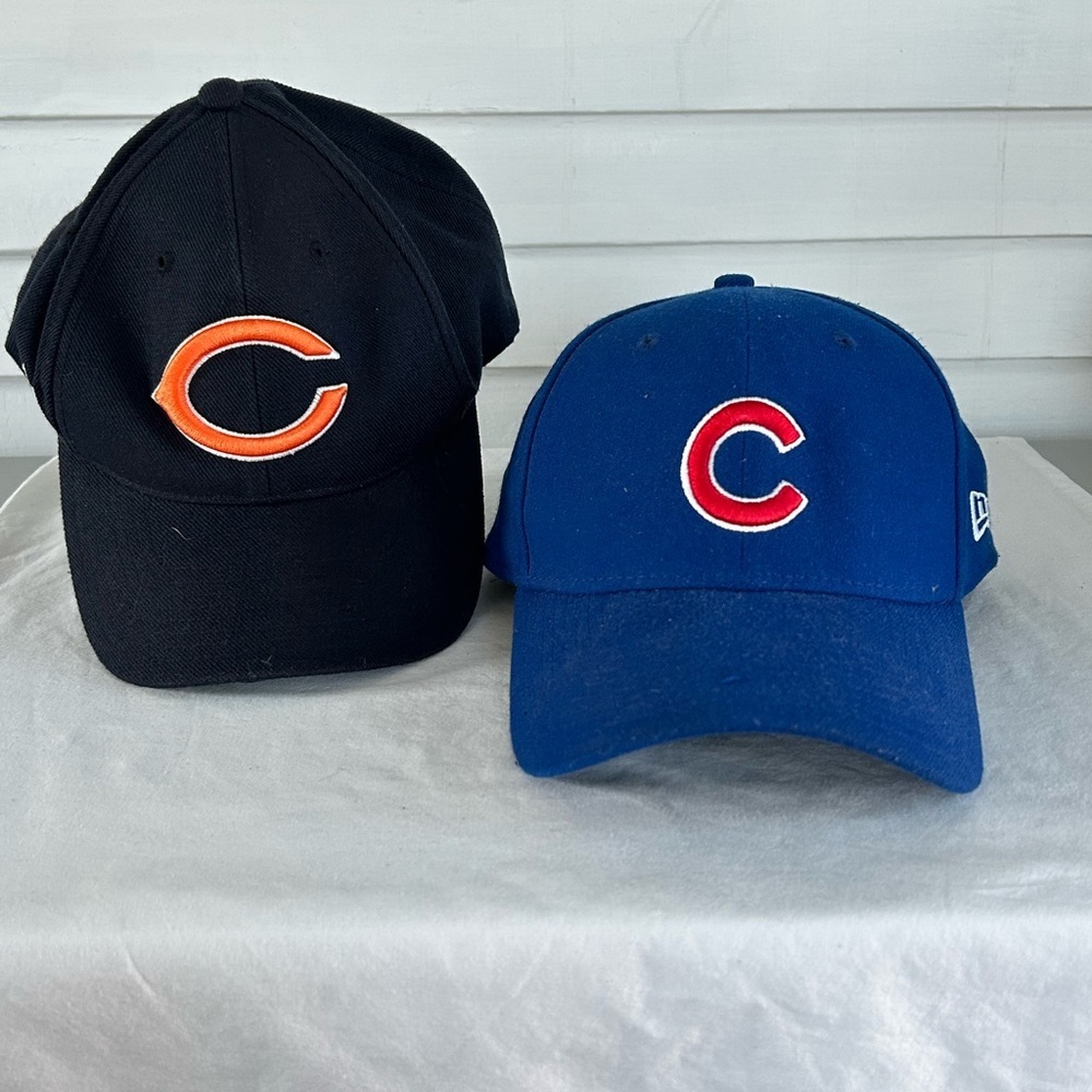 Chicago Bears‎ and Cubs Logo Caps